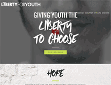 Tablet Screenshot of libertyforyouth.org